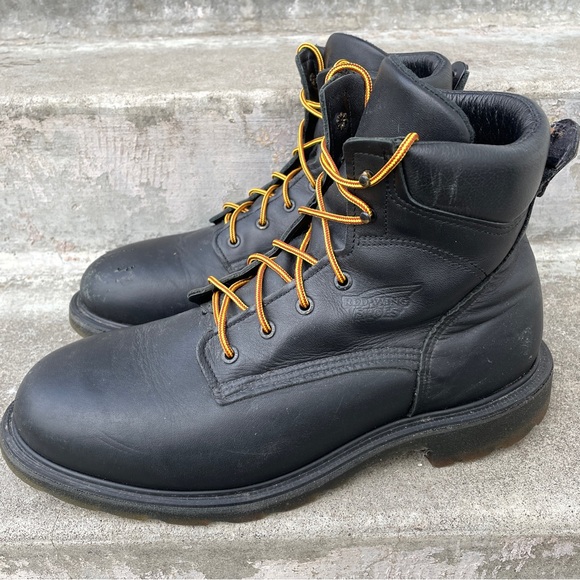 Red Wing 607 Supersole 2.0 Men's Leather Heavy Duty Work Soft Toe Boots Size 13 - Picture 1 of 11